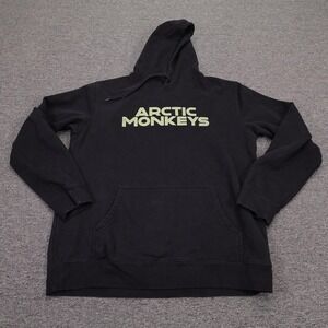 Arctic Monkeys Hoodie Mens Large Black North American Tour 2023 Fleece Pullover